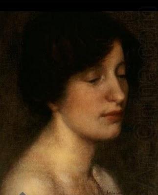 Thomas Cooper Gotch Portrait of the artist's wife china oil painting image